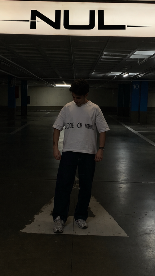 BECOME NOTHING - WHITE TEE